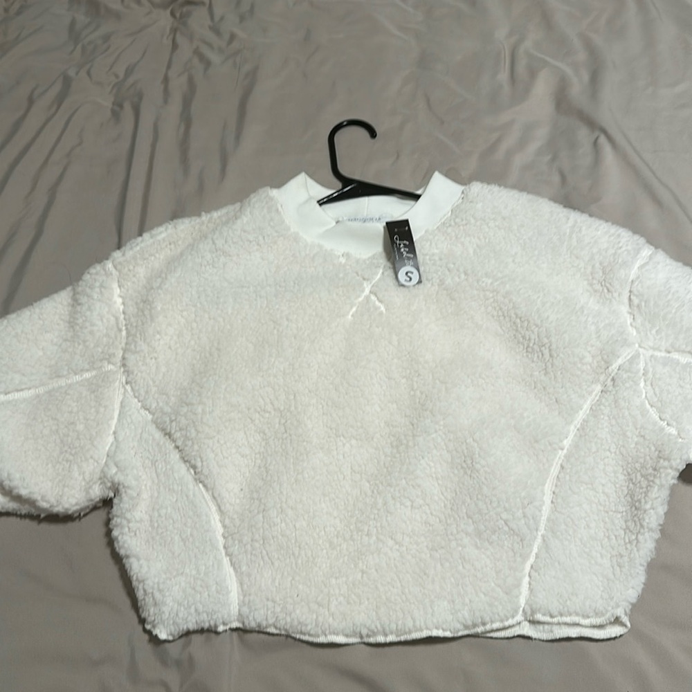 Magnolia 2-Piece Fuzzy Crop Top Set